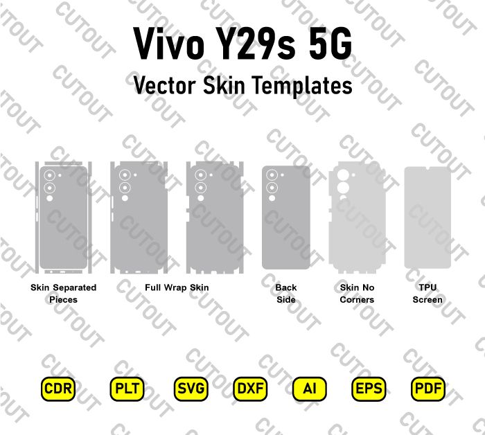Vivo Y29s 5G Vector Skin Cut Files