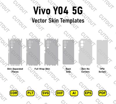 Vivo Y04 5G Vector Skin Cut Files