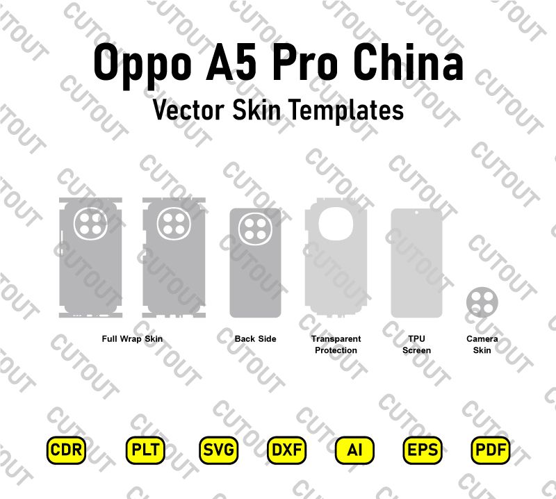 Oppo A5 Pro China Vector Skin Cut Files