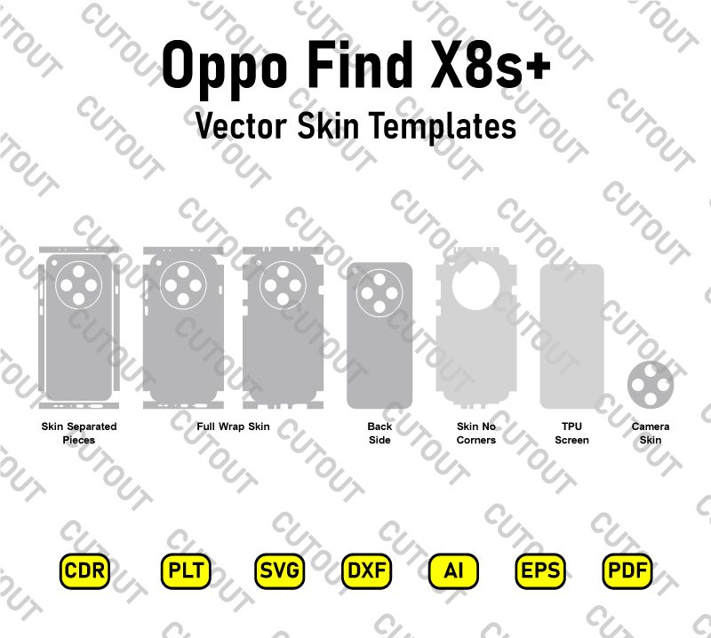 ​Archivos de corte vectorial para Oppo Find X8s+