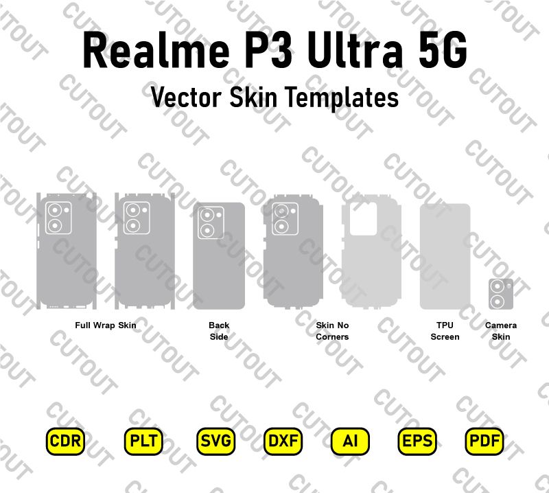 Realme P3 Ultra 5G Vector Skin Cut Files