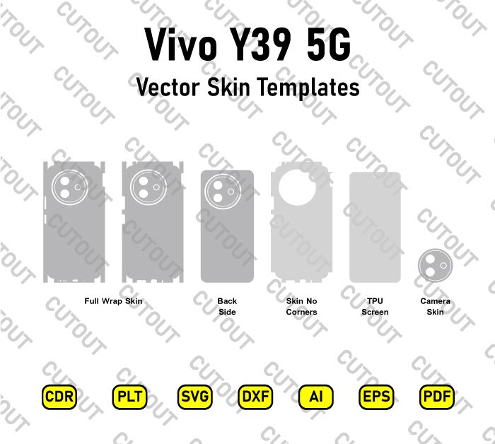 Vivo Y39 5G Vector Skin Cut Files