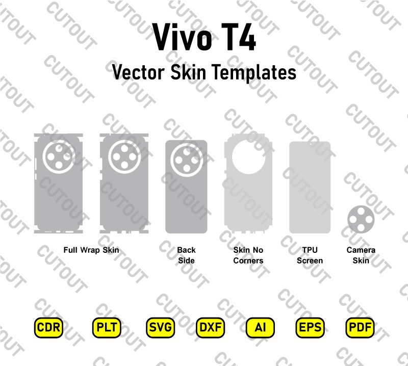 Vivo T4 5G Vector Skin Cut Files