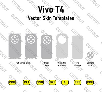 Vivo T4 5G Vector Skin Cut Files