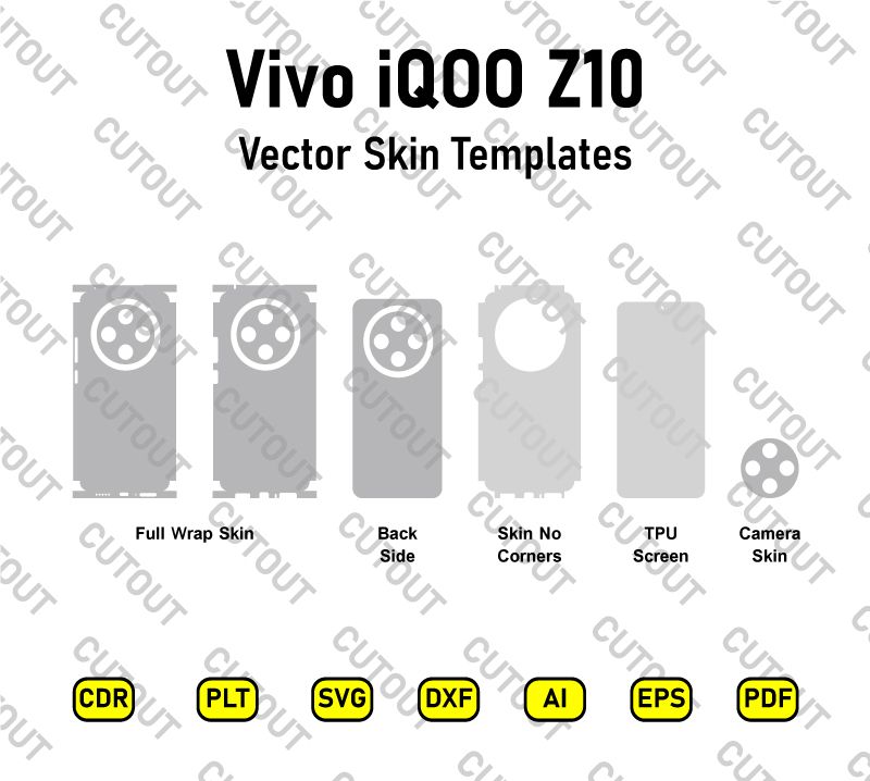 Vivo iQOO Z10 Vector Skin Cut Files