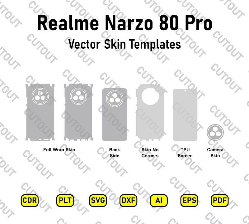 Realme Narzo 80 Pro Vector Skin Cut Files