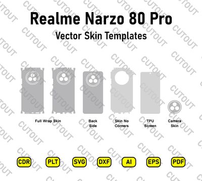 Realme Narzo 80 Pro Vector Skin Cut Files