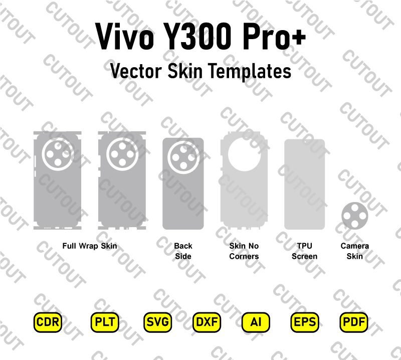Vivo Y300 Pro+ Vector Skin Cut Files