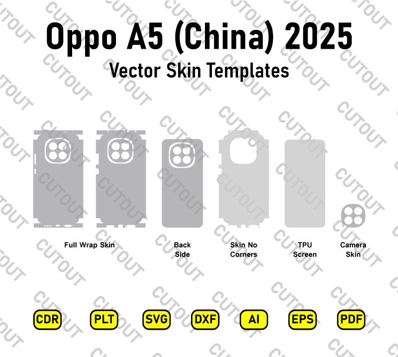 Oppo A5 (China) 2025 Vector Skin Cut Files