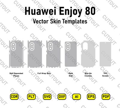 Huawei Enjoy 80 Vector Skin Cut Files