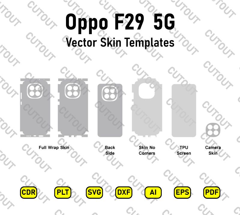 Oppo F29 5G Vector Skin Cut Files