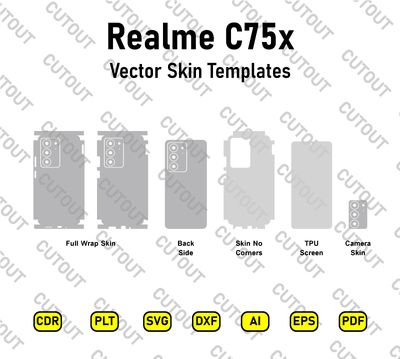 ​Realme C75x Vektor-Skin-Schnittdateien