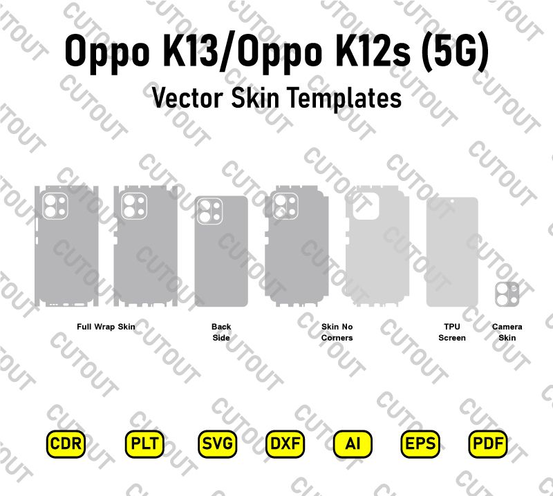 Oppo K13 5G-K12s-K13x Vector Skin Cut Files