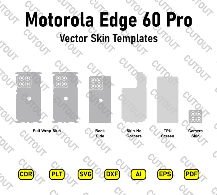 Motorola Edge 60 Pro Vector Skin Cut Files