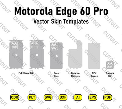 Motorola Edge 60 Pro Vector Skin Cut Files