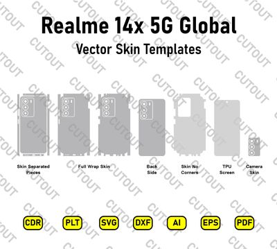 Realme 14x 5G Global Vector Skin Cut Files
