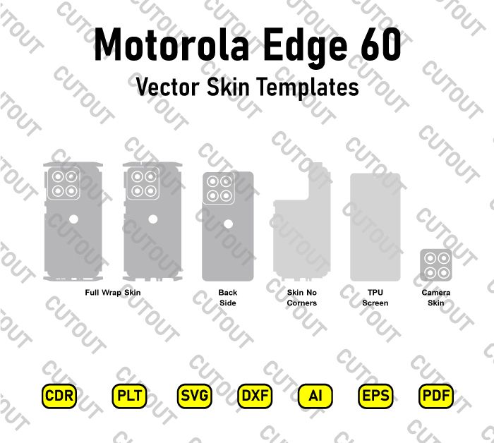 Motorola Edge 60 Vector Skin Cut Files