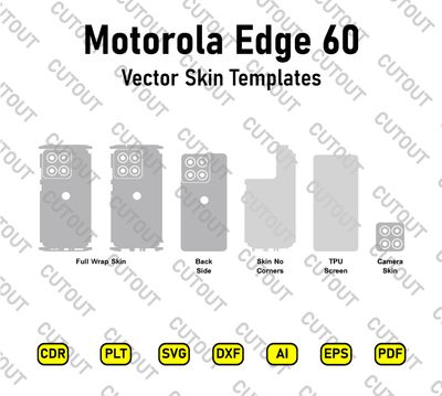 Motorola Edge 60 Vector Skin Cut Files
