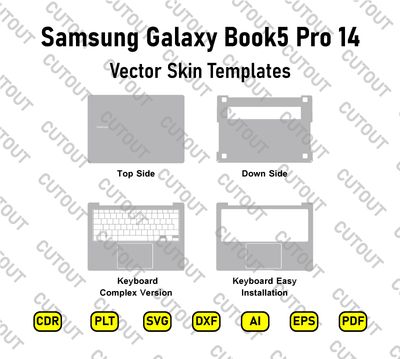​Samsung Galaxy Book 5 Pro 14 Vektor-Skin-Schnittdateien