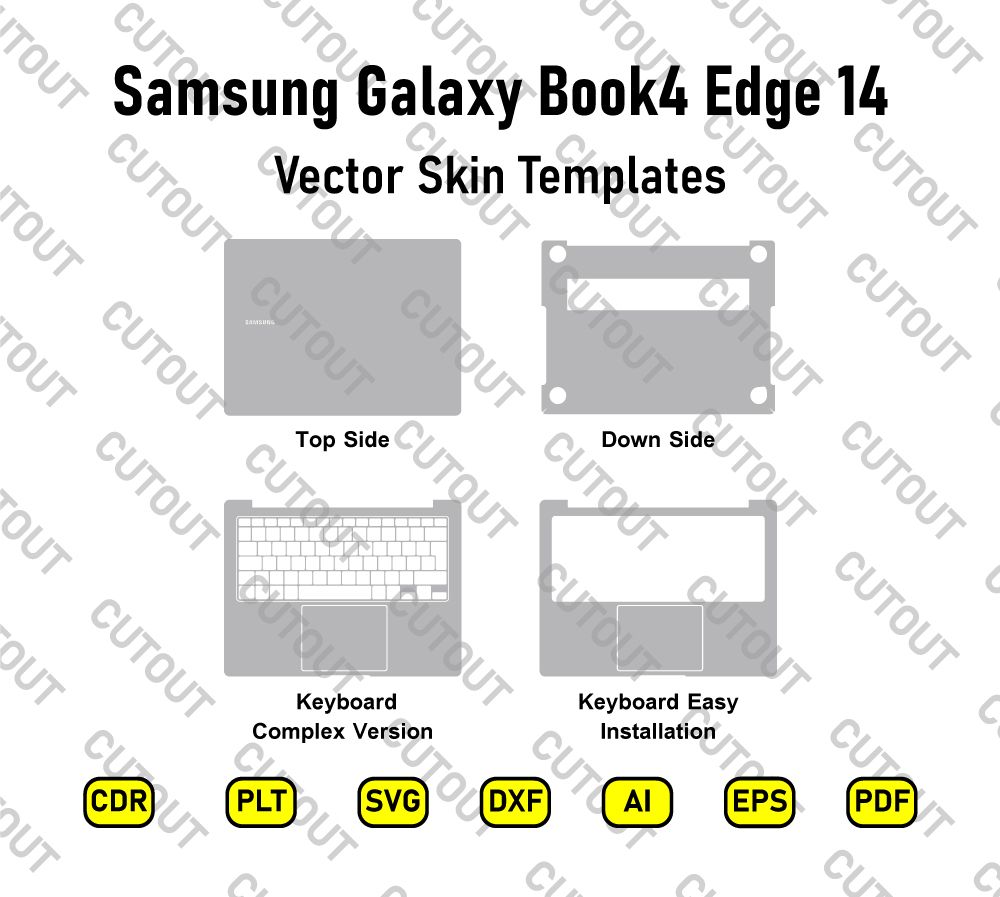 Samsung Galaxy Book4 Edge 14 Vector Skin Cut Files