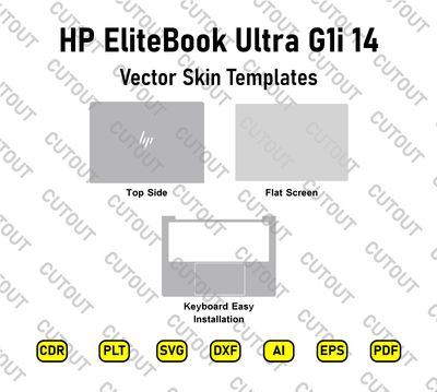 HP EliteBook Ultra G1i 14 Vektor-Skin-Schnittdateien