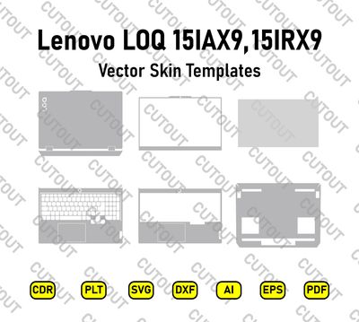 Lenovo LOQ 15IAX9-15IRX9 Vector Skin Cut Files