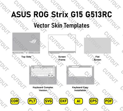 ASUS ROG Strix G15 G513RC Vector Skin Cut Files