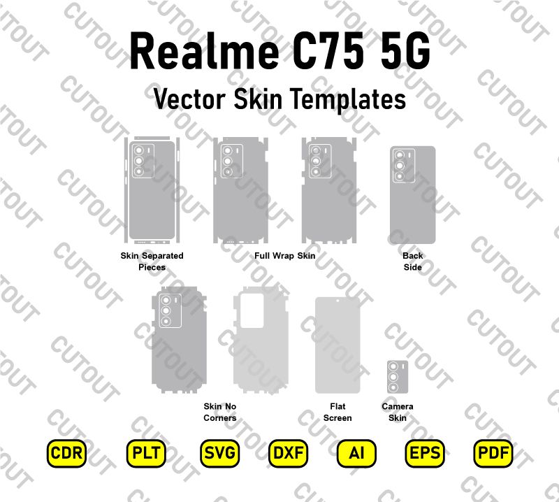 Realme C75 5G Vector Skin Cut Files