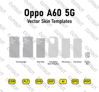​Archivos de corte vectorial para Oppo A60 5G