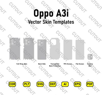 Oppo A3i Vector Skin Cut Files