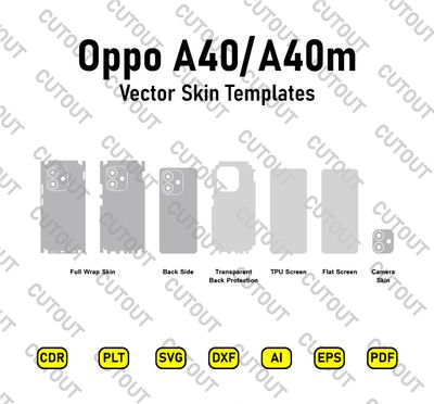 Oppo A40-A40m Vector Skin Cut Files
