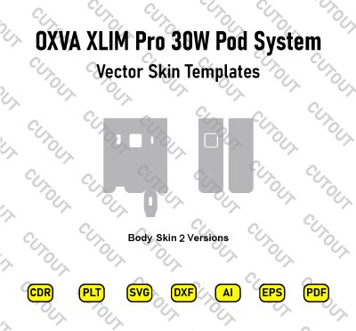 OXVA XLIM Pro 30W Pod System Vector Skin Cut Files