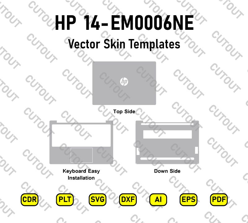 HP 14-em0006ne Vector Skin Cut Files