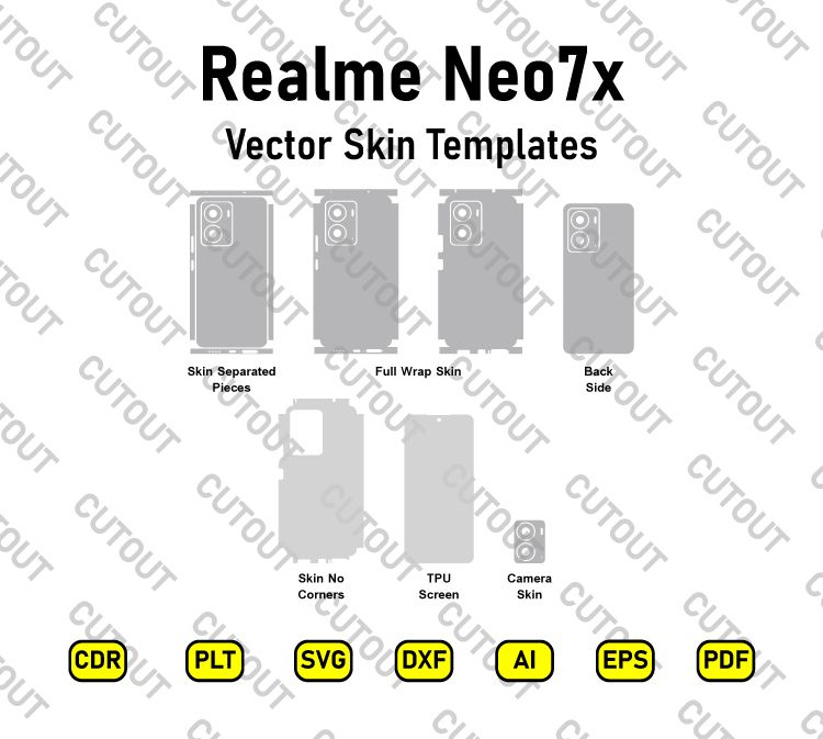 Realme Neo7x Vector Skin Cut Files