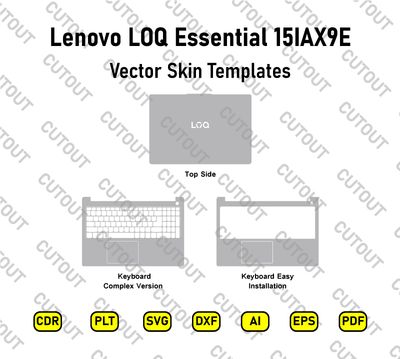 Lenovo LOQ Essential 15IAX9E Vector Skin Cut Files