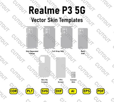 Realme P3 5G Vector Skin Cut Files