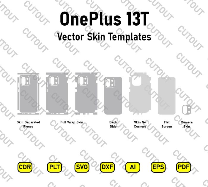 OnePlus 13T Vector Skin Cut Files