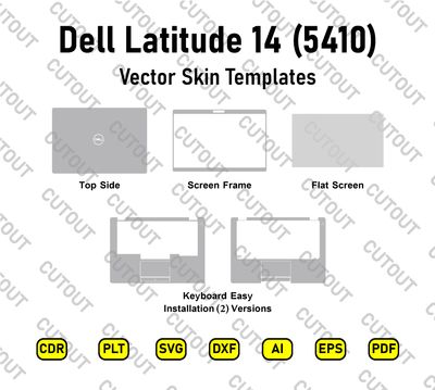 Dell Latitude 5410 14 inch  Vector Skin Cut Files