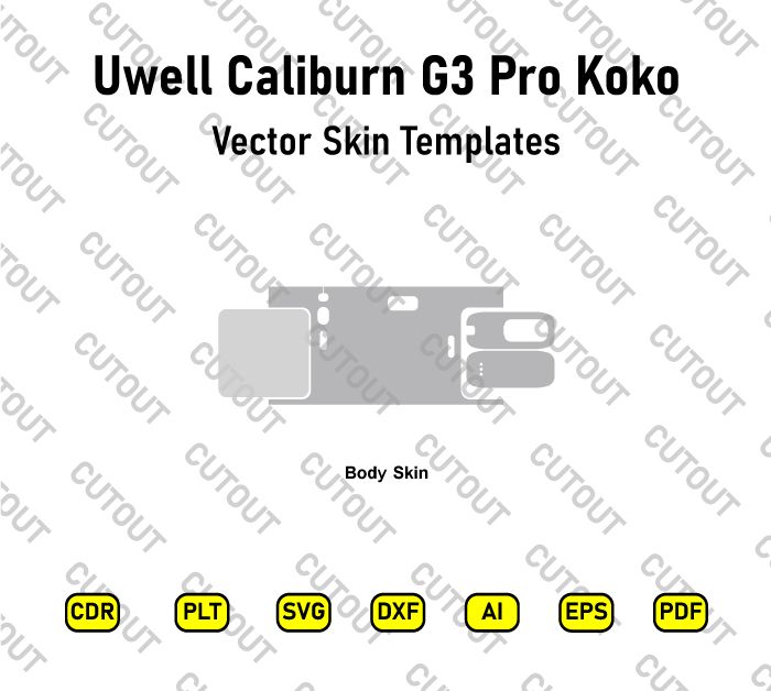 Uwell Caliburn G3 Pro Koko Vector Skin Cut Files