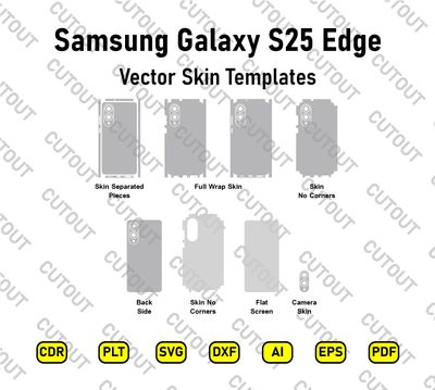 Samsung Galaxy S25 Edge Vector Skin Cut Files