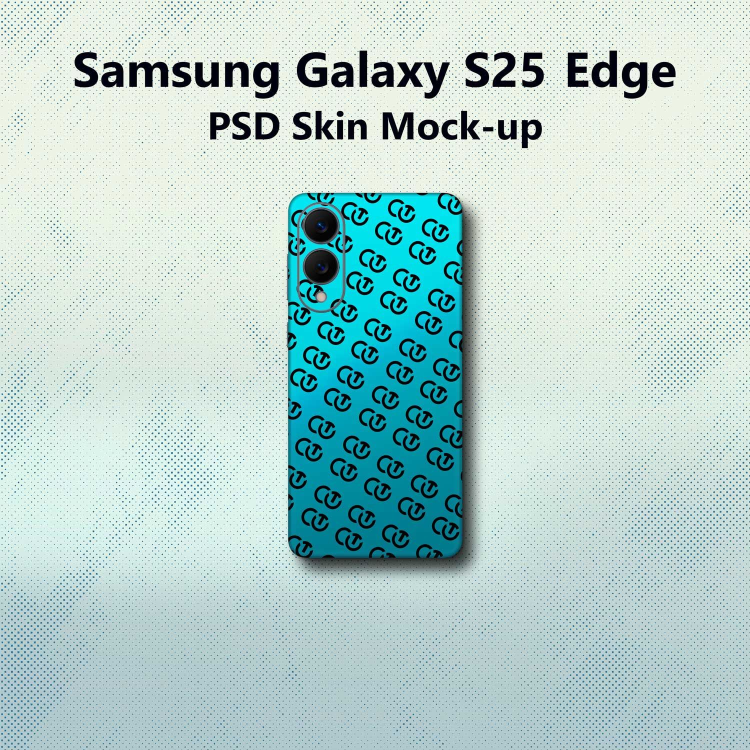 Samsung Galaxy S25 Edge PSD Vinyl Skin Mock-up