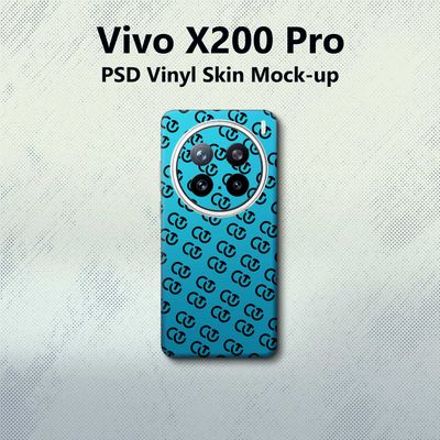 Vivo X200 Pro PSD Vinyl Skin Mock-up