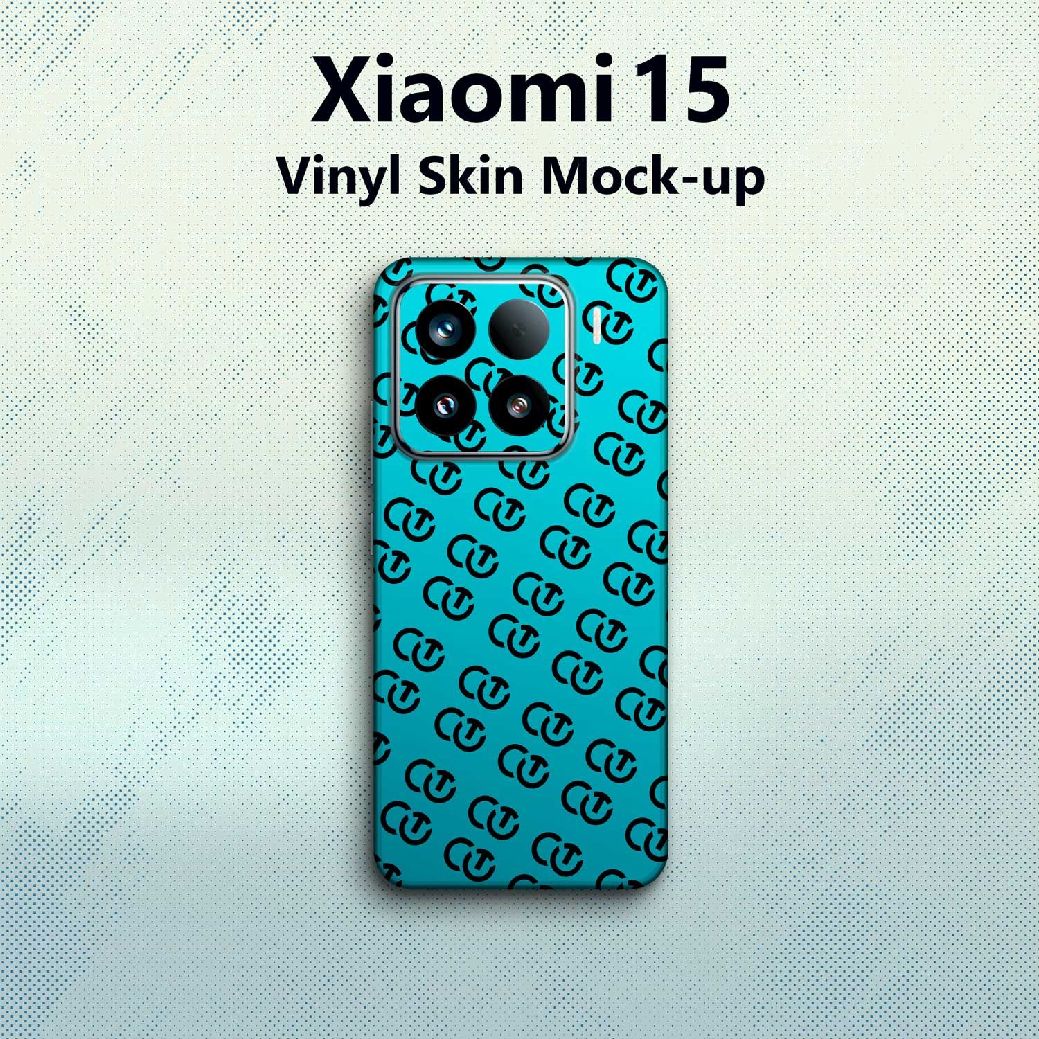 Xiaomi 15 PSD Vinyl Skin Mock-up
