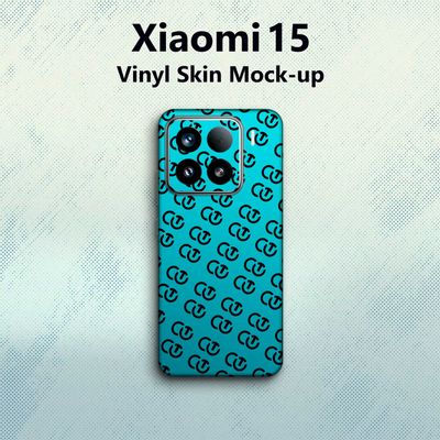 Xiaomi 15 PSD Vinyl Skin Mock-up