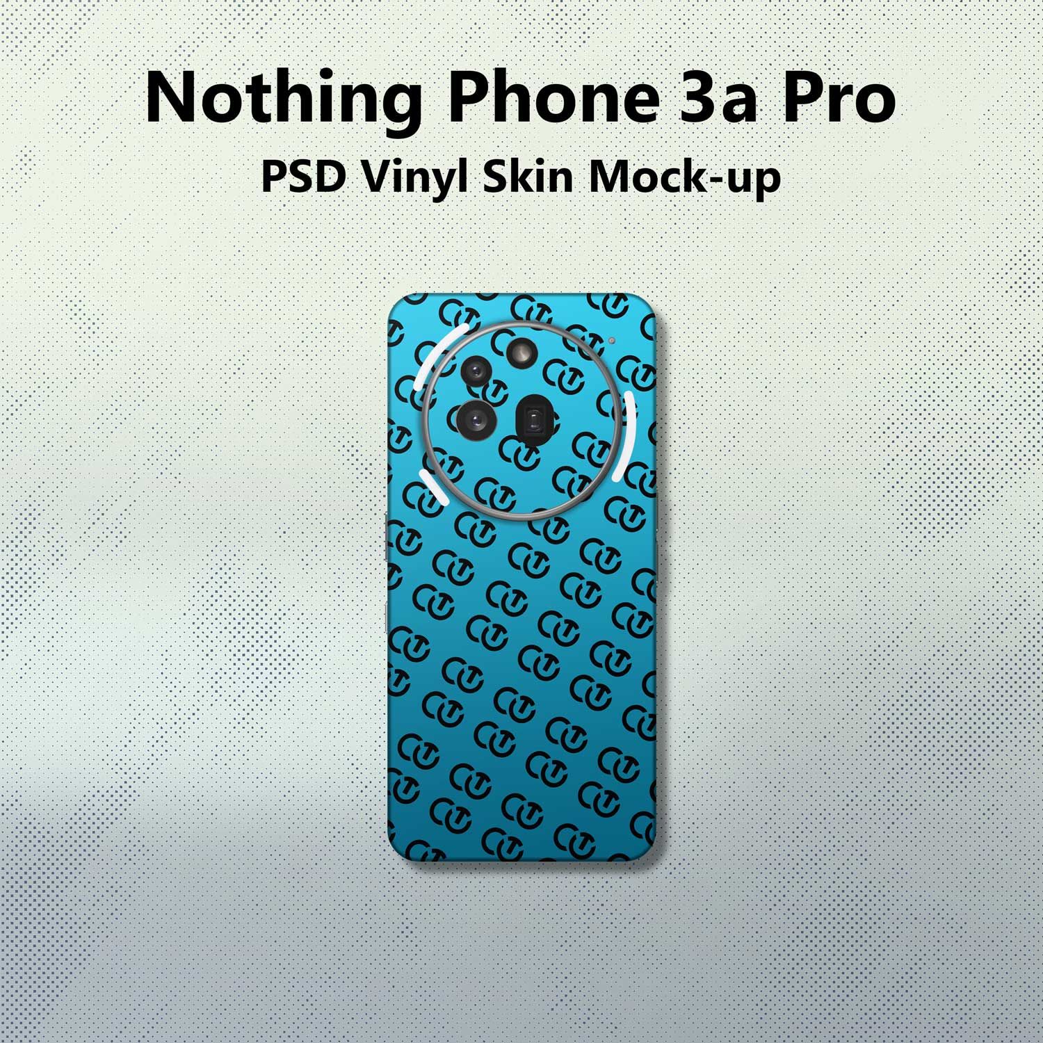 Nothing Phone 3a Pro PSD Vinyl Skin Mock-up