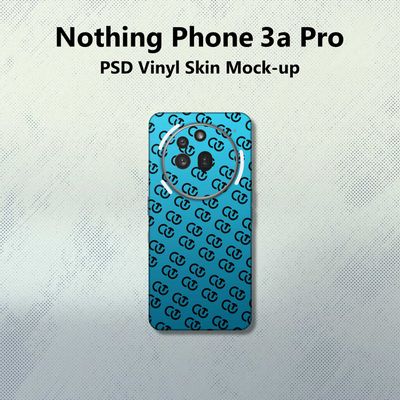 Nothing Phone 3a Pro PSD Vinyl Skin Mock-up