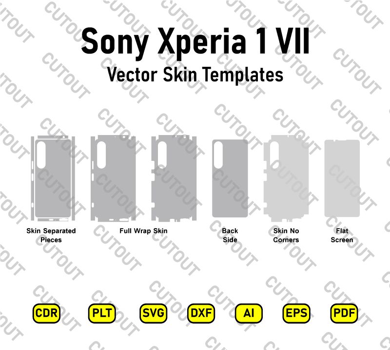 Sony Xperia 1 VII Vector Skin Cut Files