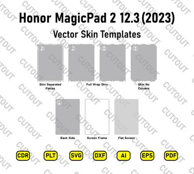 ​Honor MagicPad 2 12.3 2023 Vektor-Skin-Schnittdateien