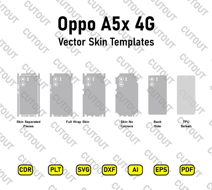 Oppo A5x 4G Vector Skin Cut Files