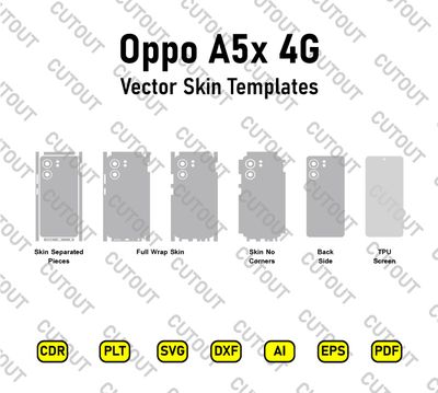 ​Oppo A5x 4G Vektor-Skin-Schnittdateien